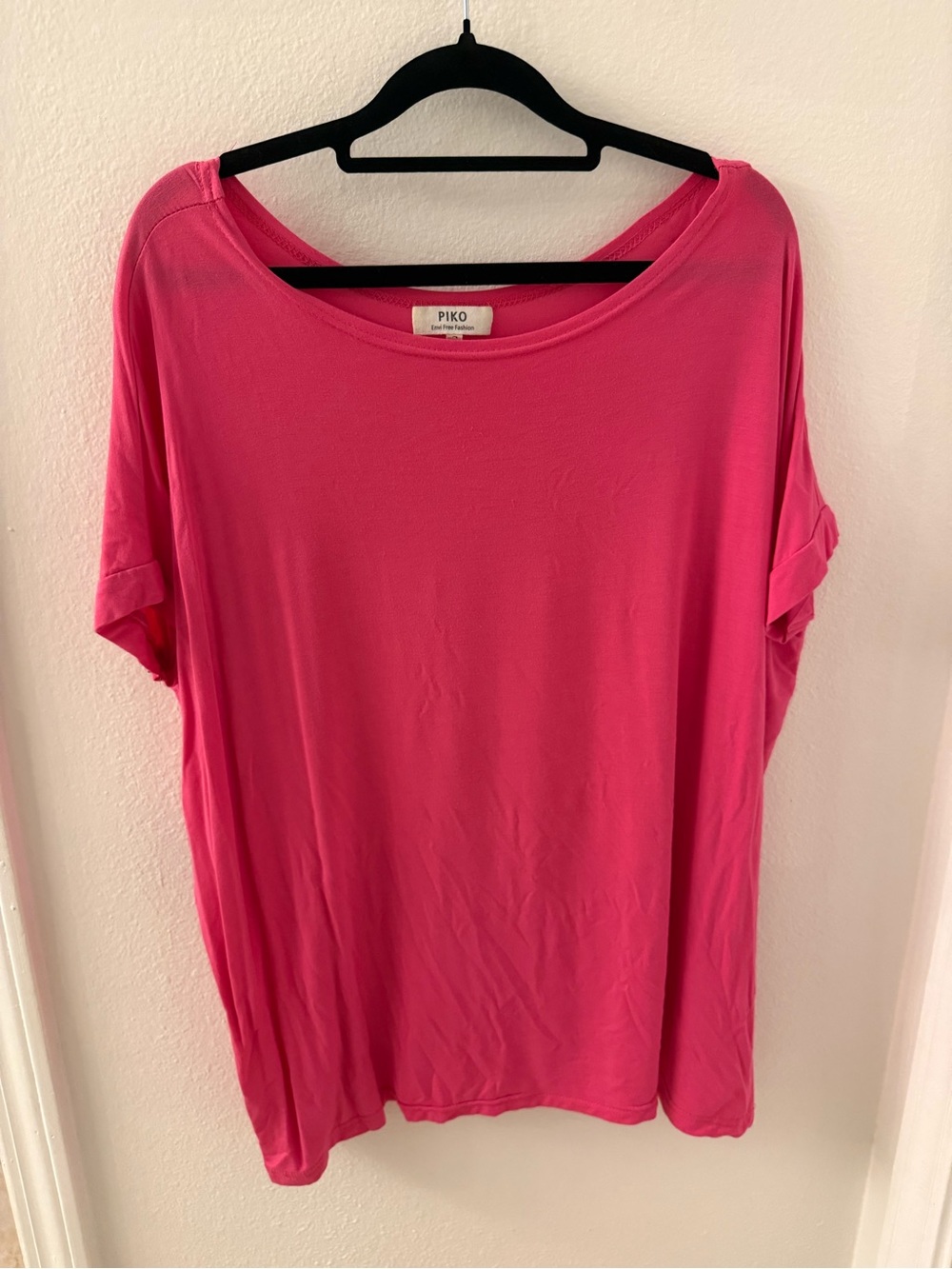 Piko Women's Hot Pink Relaxed Tee